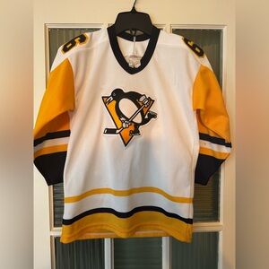 Pittsburgh Penguins White & Gold Hockey Jersey-kids